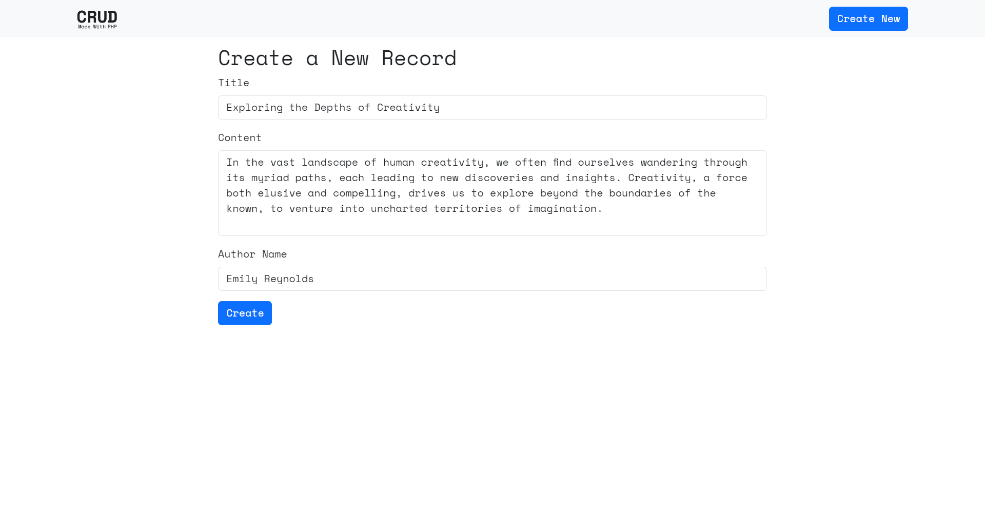 BlogApp preview 2