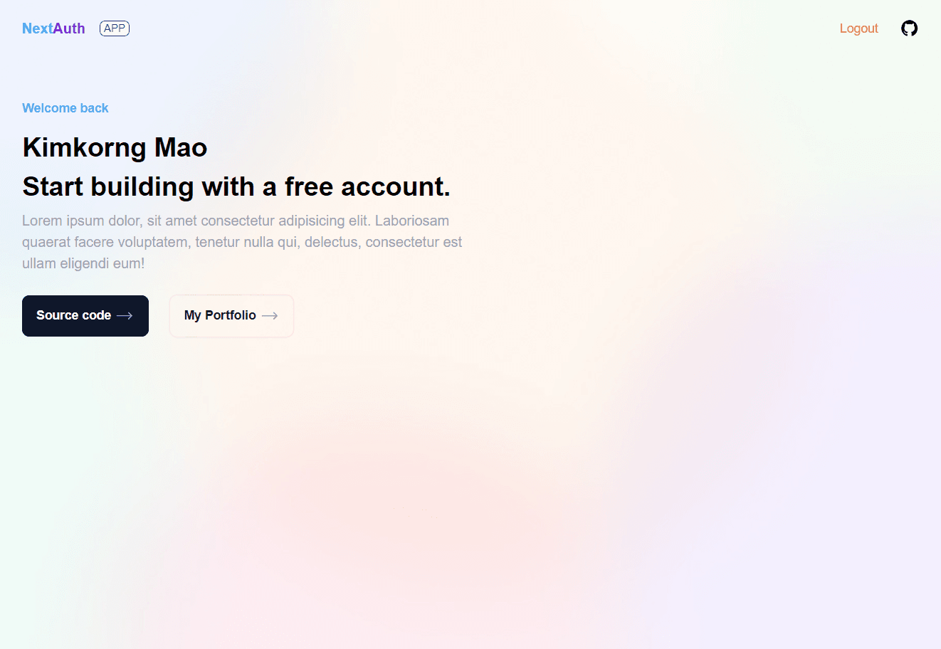 NextAuthApp preview 4