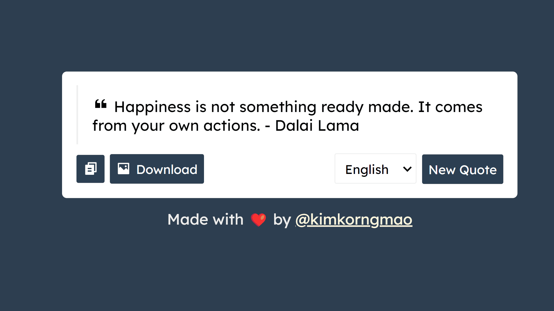 RandomQuote preview 1